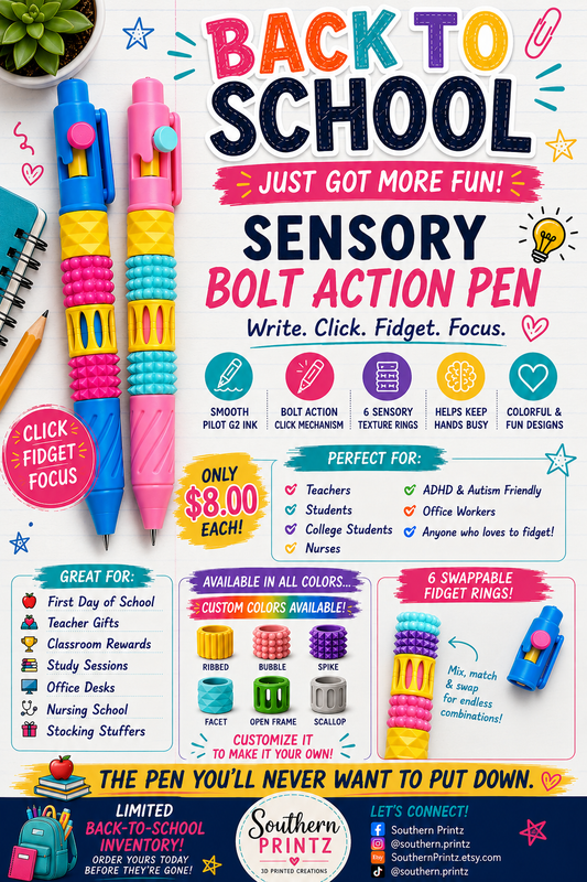 Sensory Fidget Pen (refillable and swappable)
